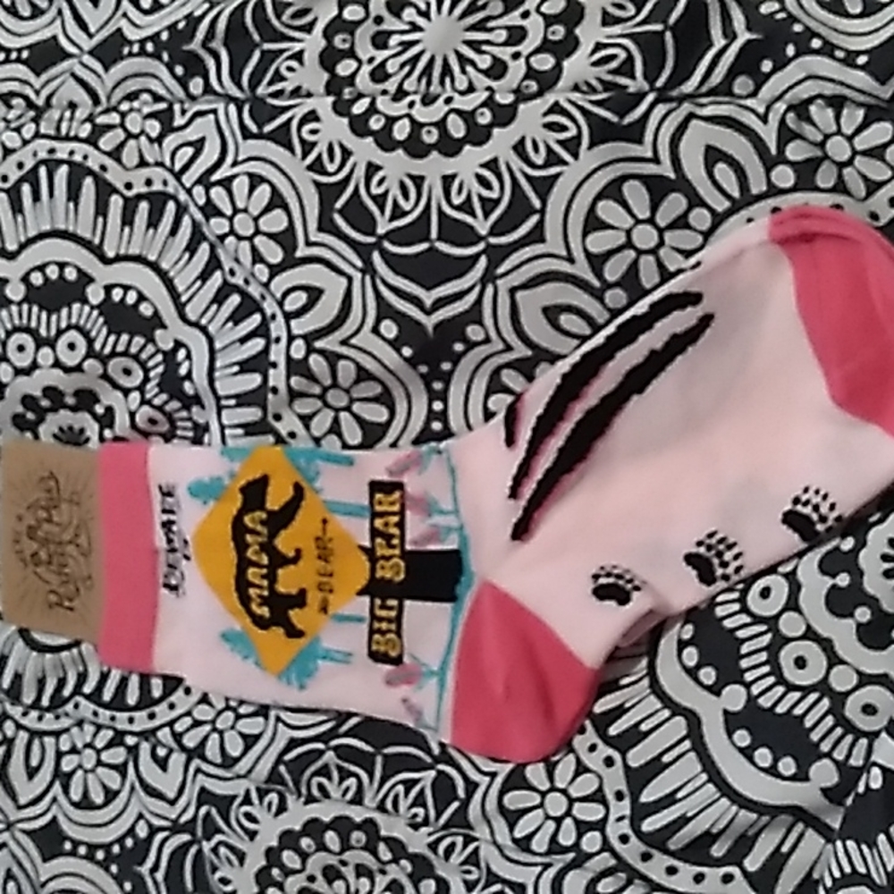 Perfect Pair Big Bear Beware of Mama Bear pink, teal & black